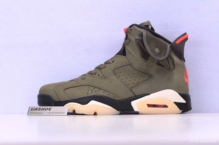 Jordan Travis 6 Air CN1084-200 Medium Jack Olive Scott Cactus 0323